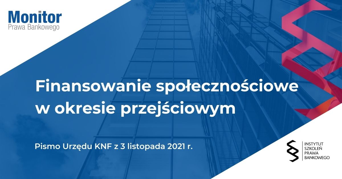 Finansowanie społecznościowe w okresie przejściowym