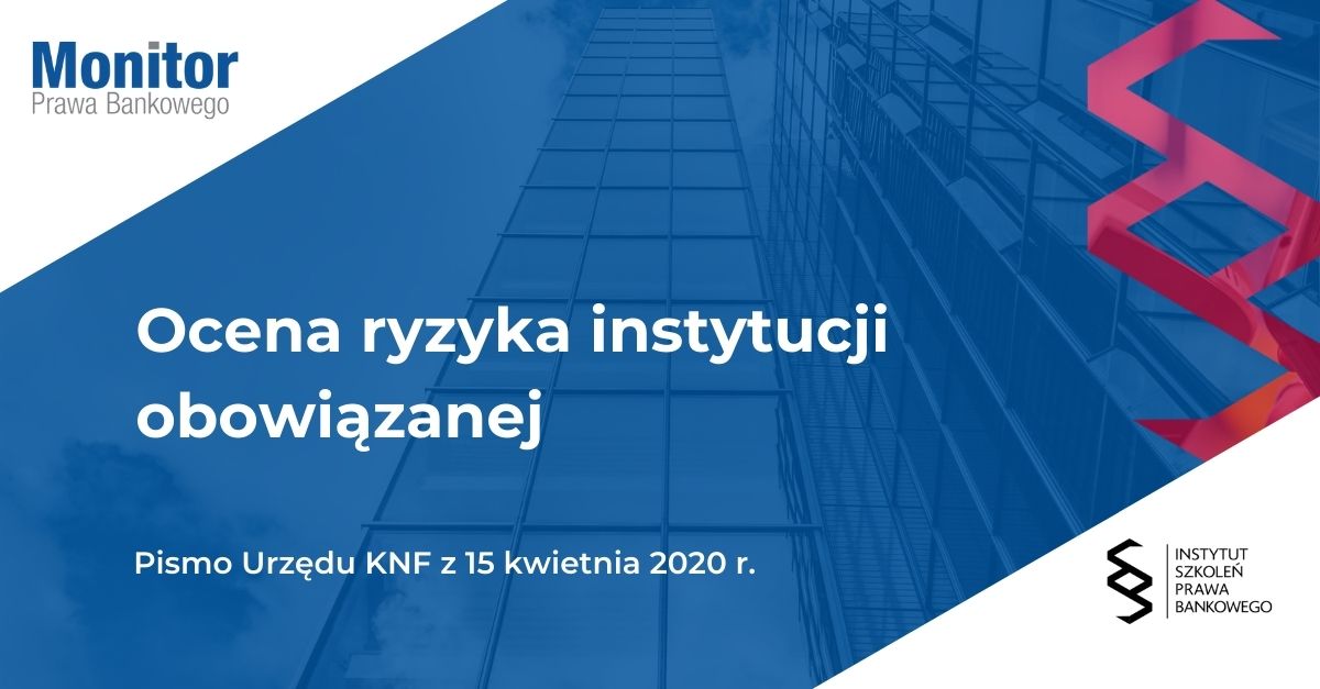 Ocena ryzyka instytucji obowiązanej
