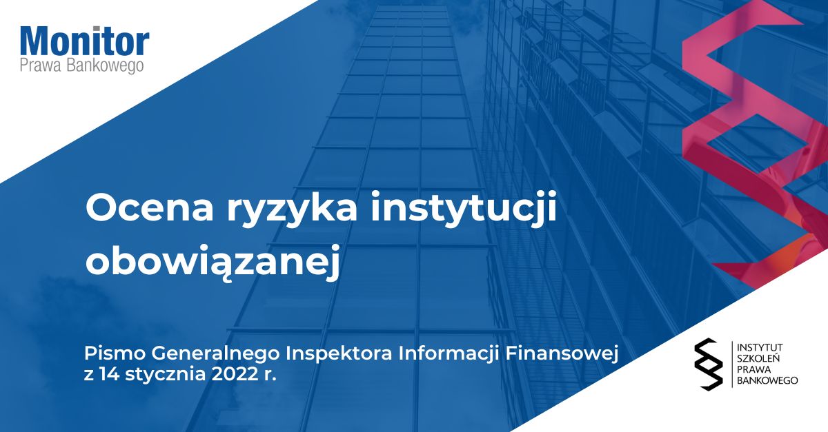 Ocena ryzyka instytucji obowiązanej