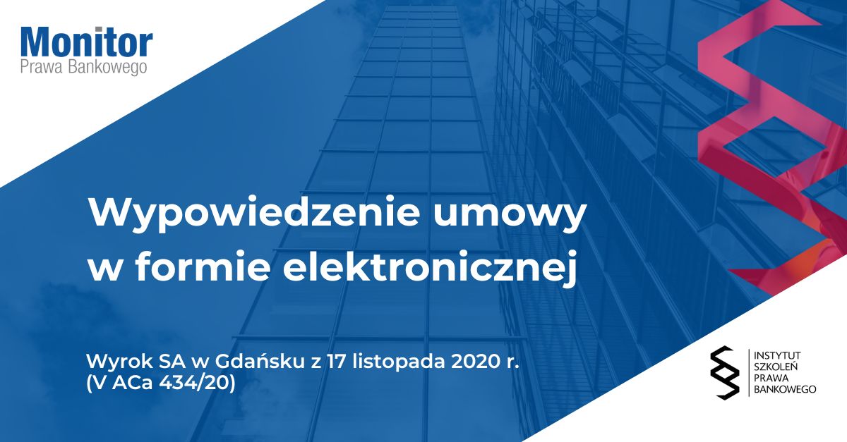 Wypowiedzenie umowy w formie elektronicznej