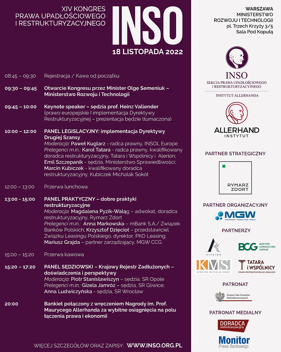 Agenda INSO 2022