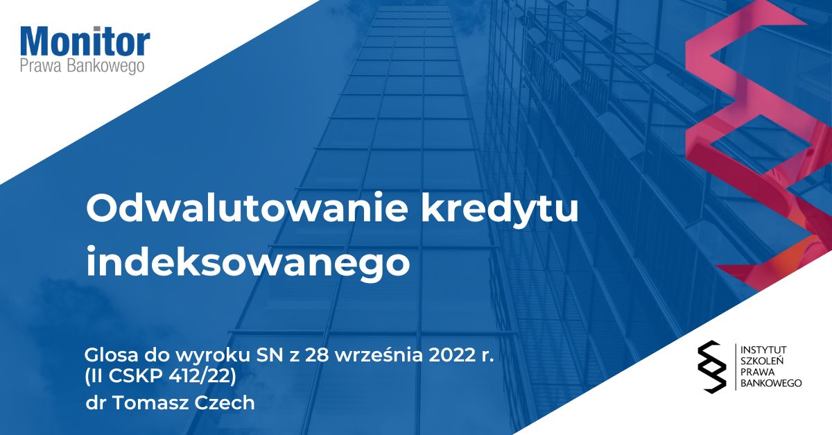 Odwalutowanie kredytu indeksowanego