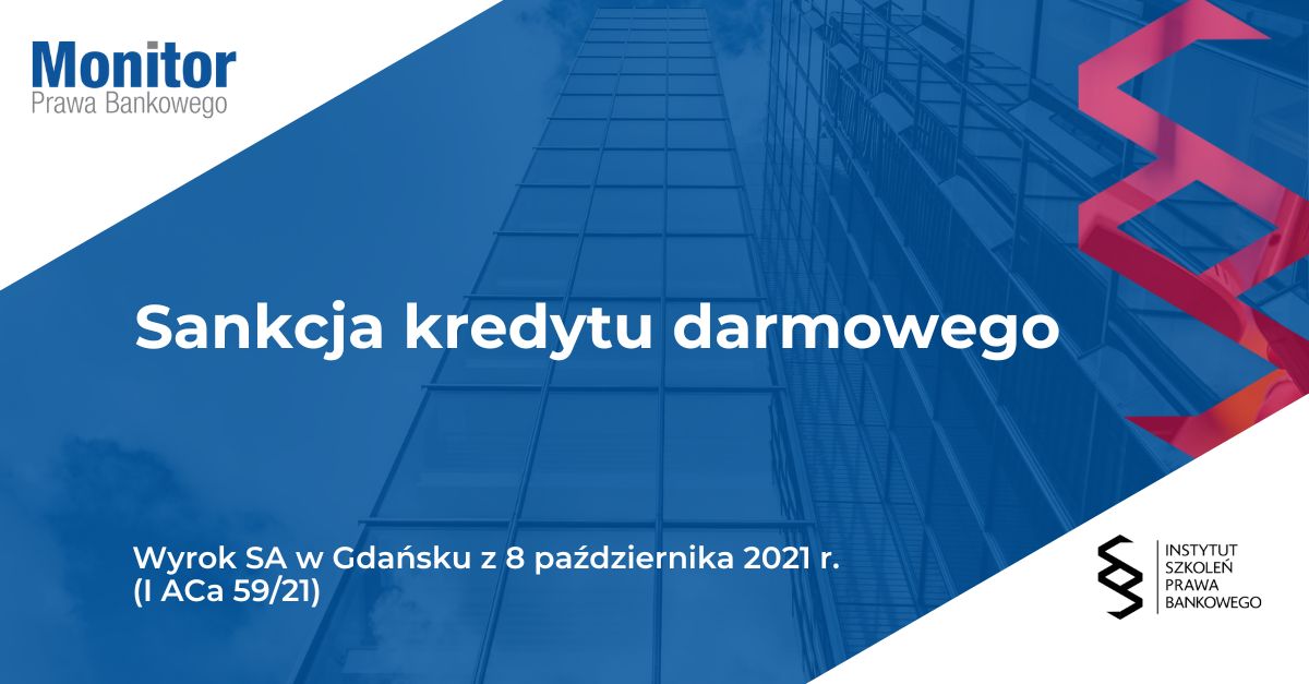 Sankcja kredytu darmowego