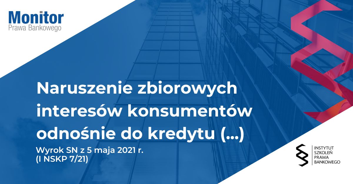 Naruszenie zbiorowych interesów konsumentów odnośnie do kredytu konsumenckiego