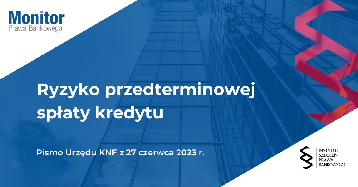 Ryzyko przedterminowej spłaty kredytu