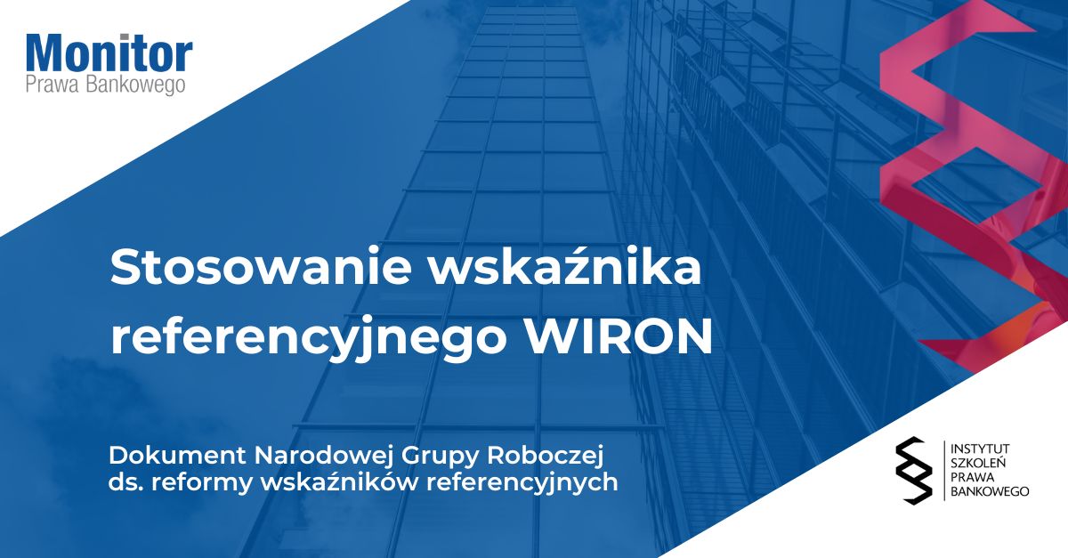 Stosowanie wskaźnika referencyjnego WIRON