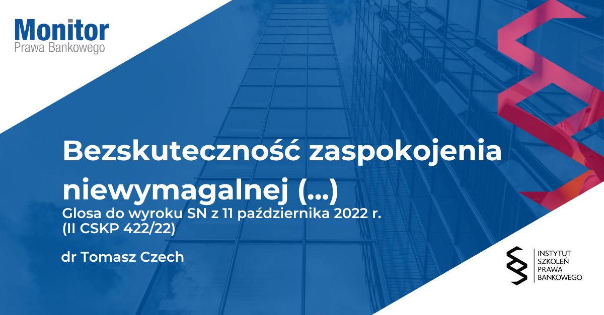 Bezskuteczność zaspokojenia niewymagalnej wierzytelności hipotecznej wobec masy upadłości