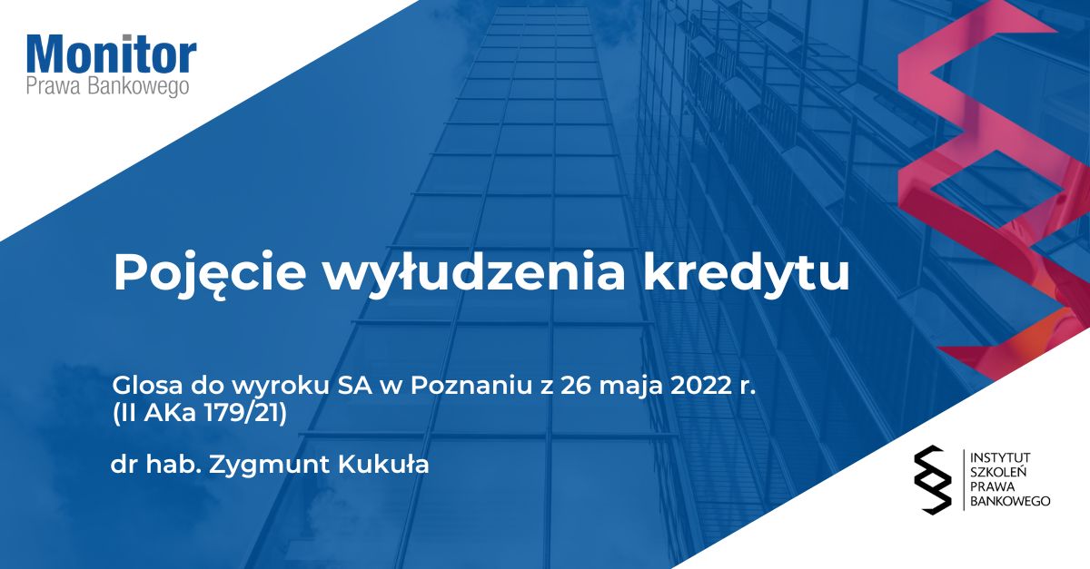 Pojęcie wyłudzenia kredytu