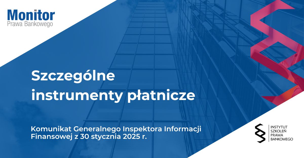 Szczególne instrumenty płatnicze