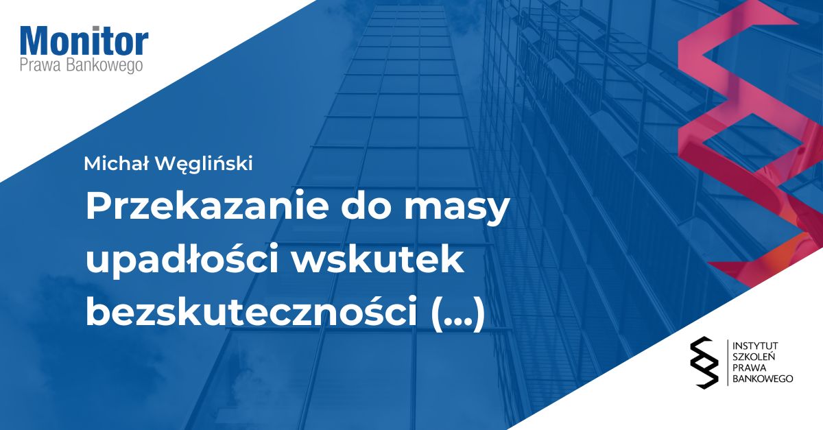Przekazanie do masy upadłości wskutek bezskuteczności czynności prawnej